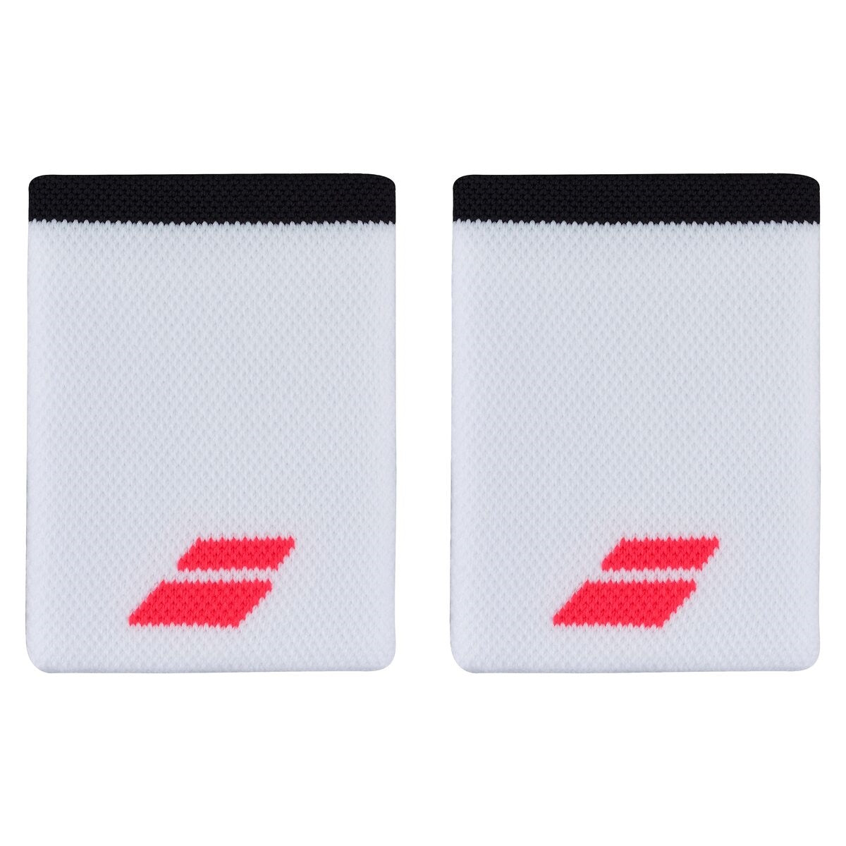 Babolat Logo Jumbo Wristbands (2-pak, Hvid/rød)