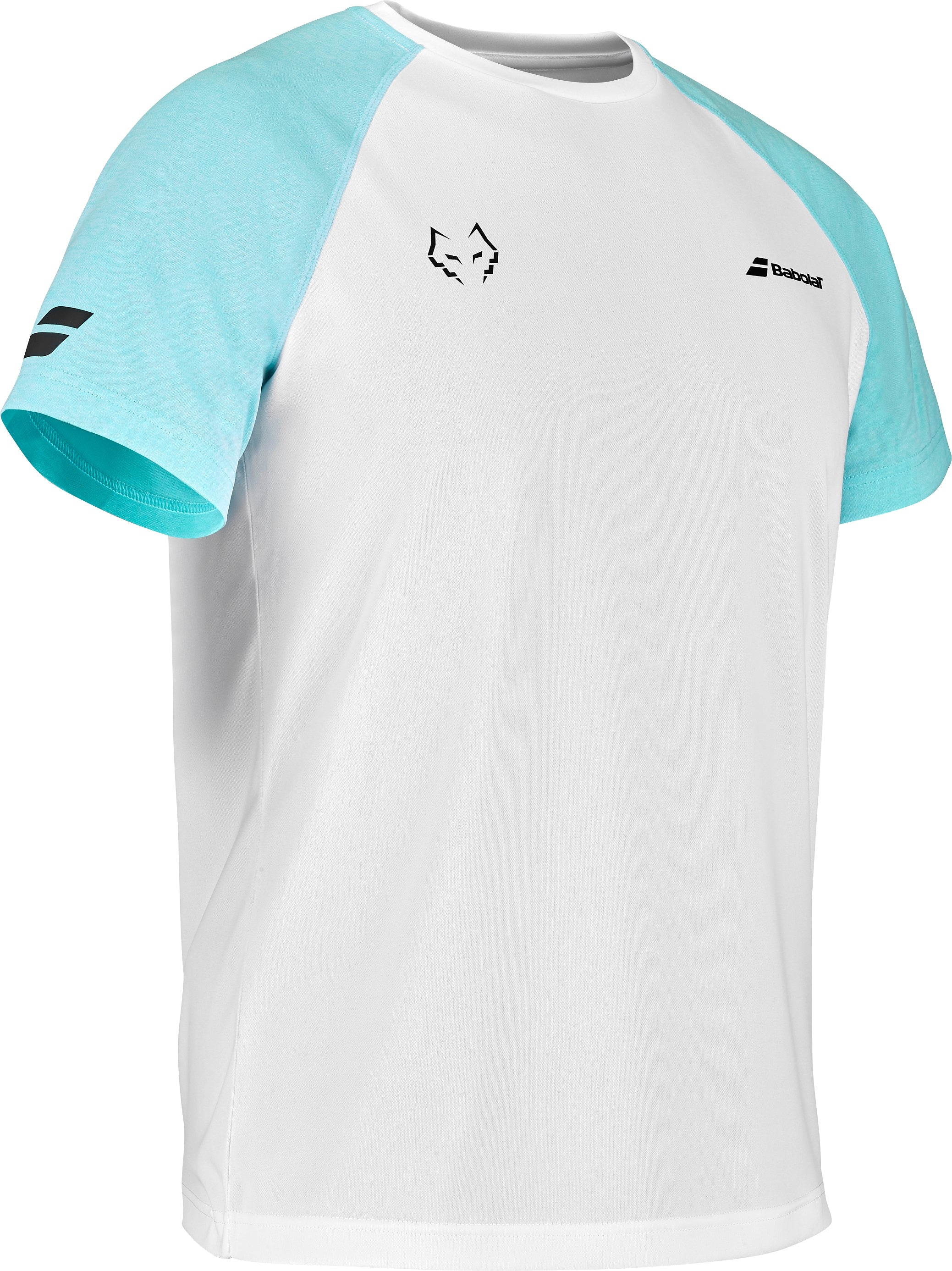 Babolat Crew Neck Tee Juan Lebron (White/Light Blue)