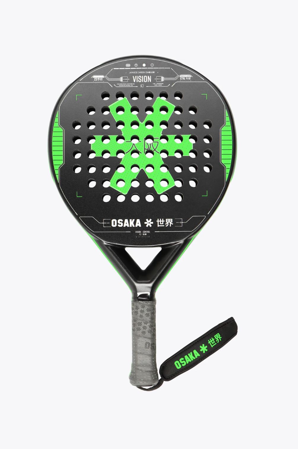 Osaka Vision Control 2023 Padelbat (Iconic Black)