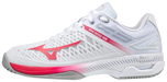 Mizuno Exceed Tour 4 AC Women (Hvid/Rød) Padelsko - Padellife.dk