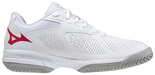 Mizuno Exceed Tour 4 AC Women (Hvid/Rød) Padelsko - Padellife.dk