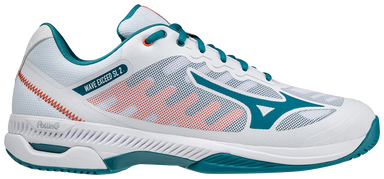 Mizuno Wave Exceed SL 2 (AC) Padelsko (White/Harborblue/Firecracker) - Padellife.dk