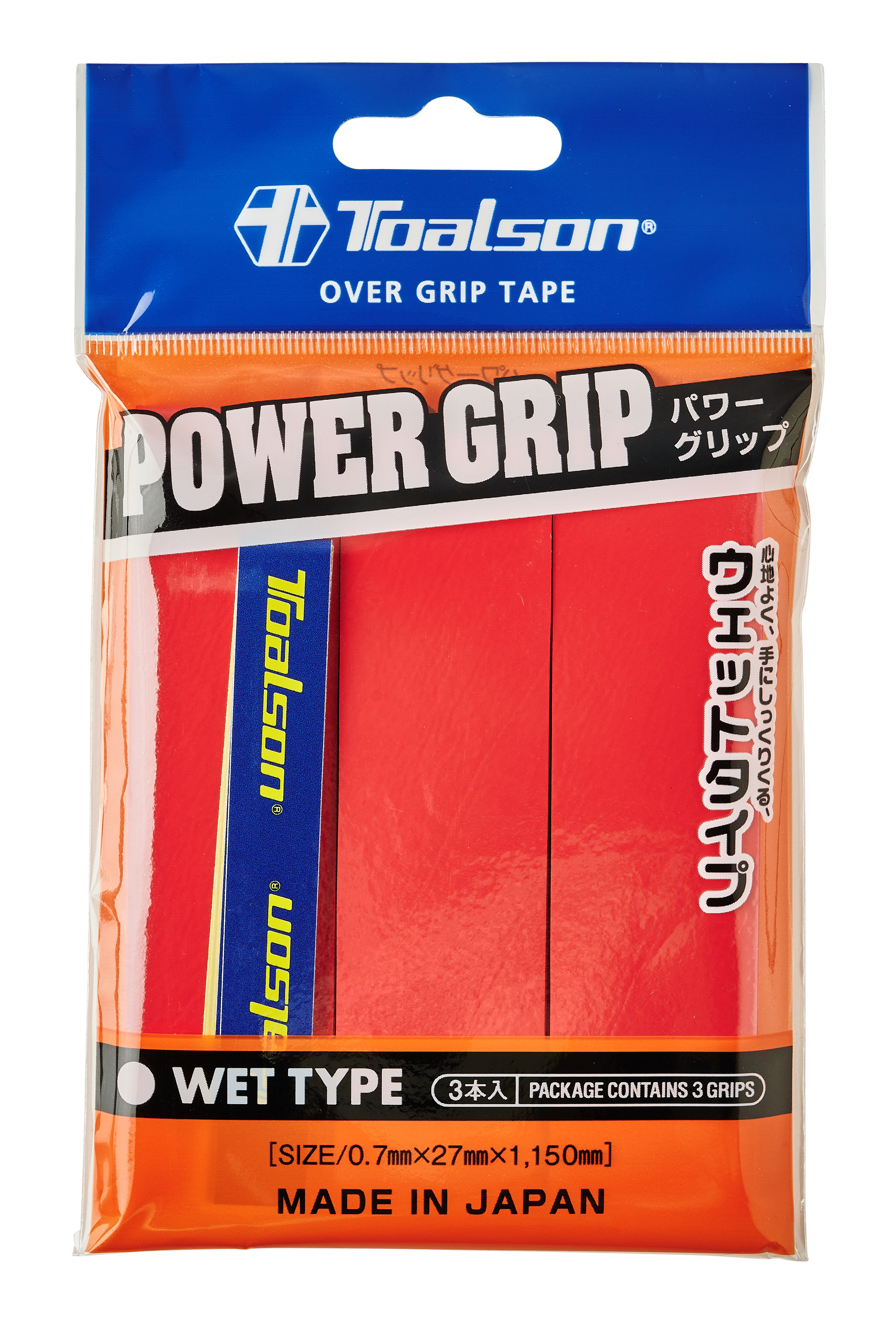 Toalson Power Grip (3-pak, Rød)