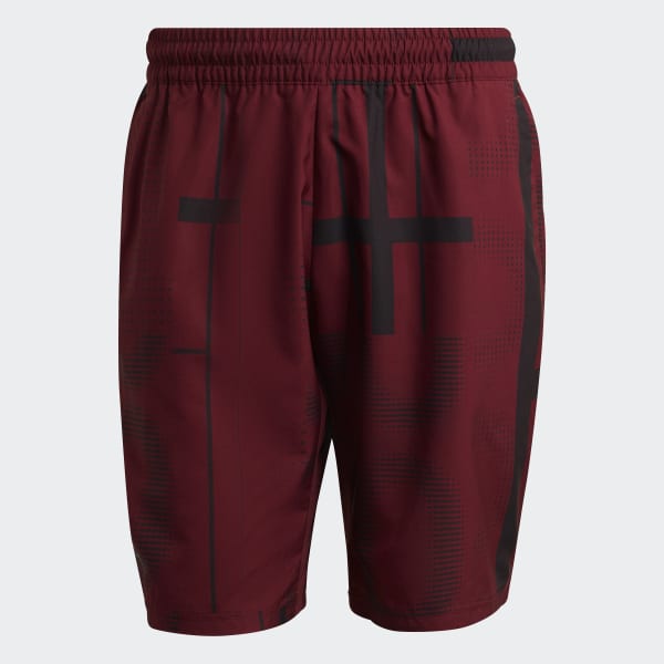 Adidas Club 3-Stripe Shorts (Mørkerød) - Padellife.dk