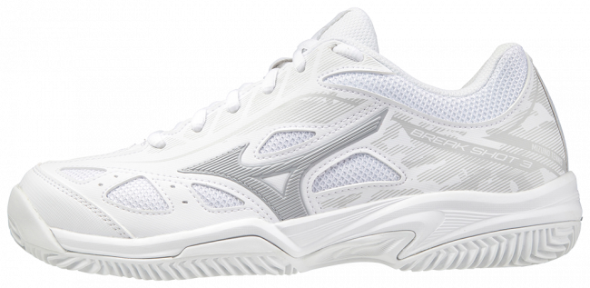 Mizuno Breakshot 3 CC (Womens, Hvid) Padelsko - Padellife.dk