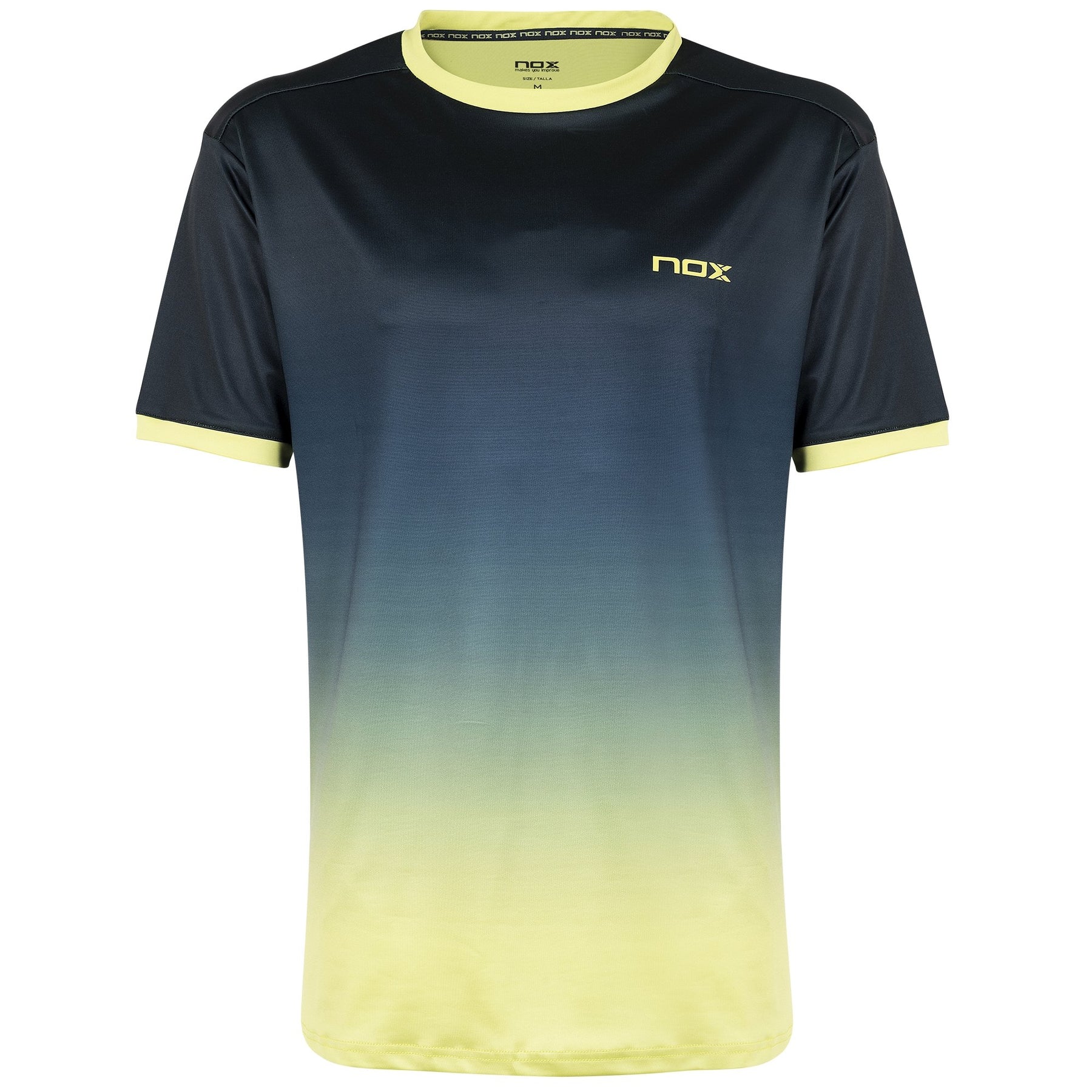 NOX Pro Padel T-shirt (navy/gul) - Padellife.dk