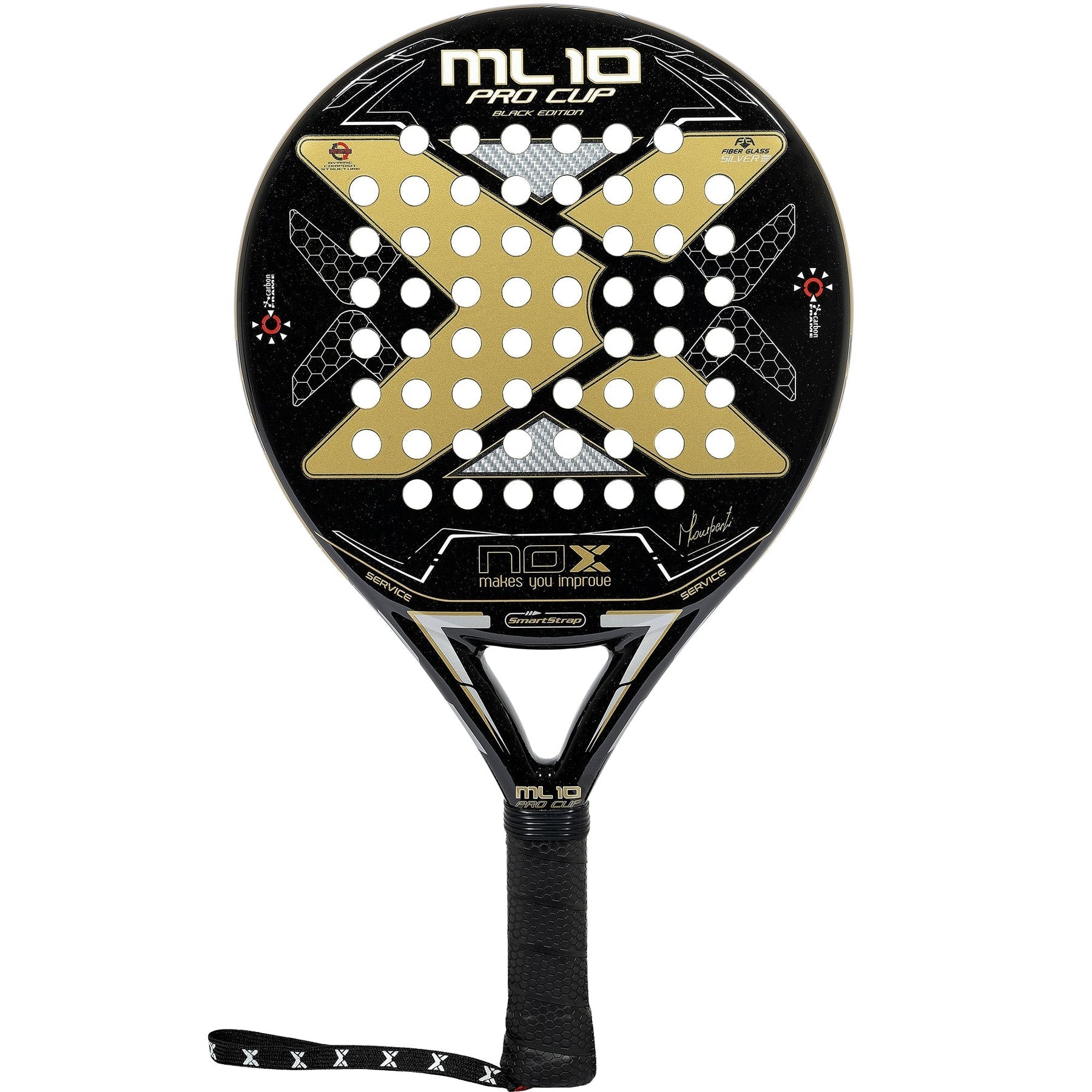 Nox ML10 Pro Cup Black Edition Padelbat - Padellife.dk