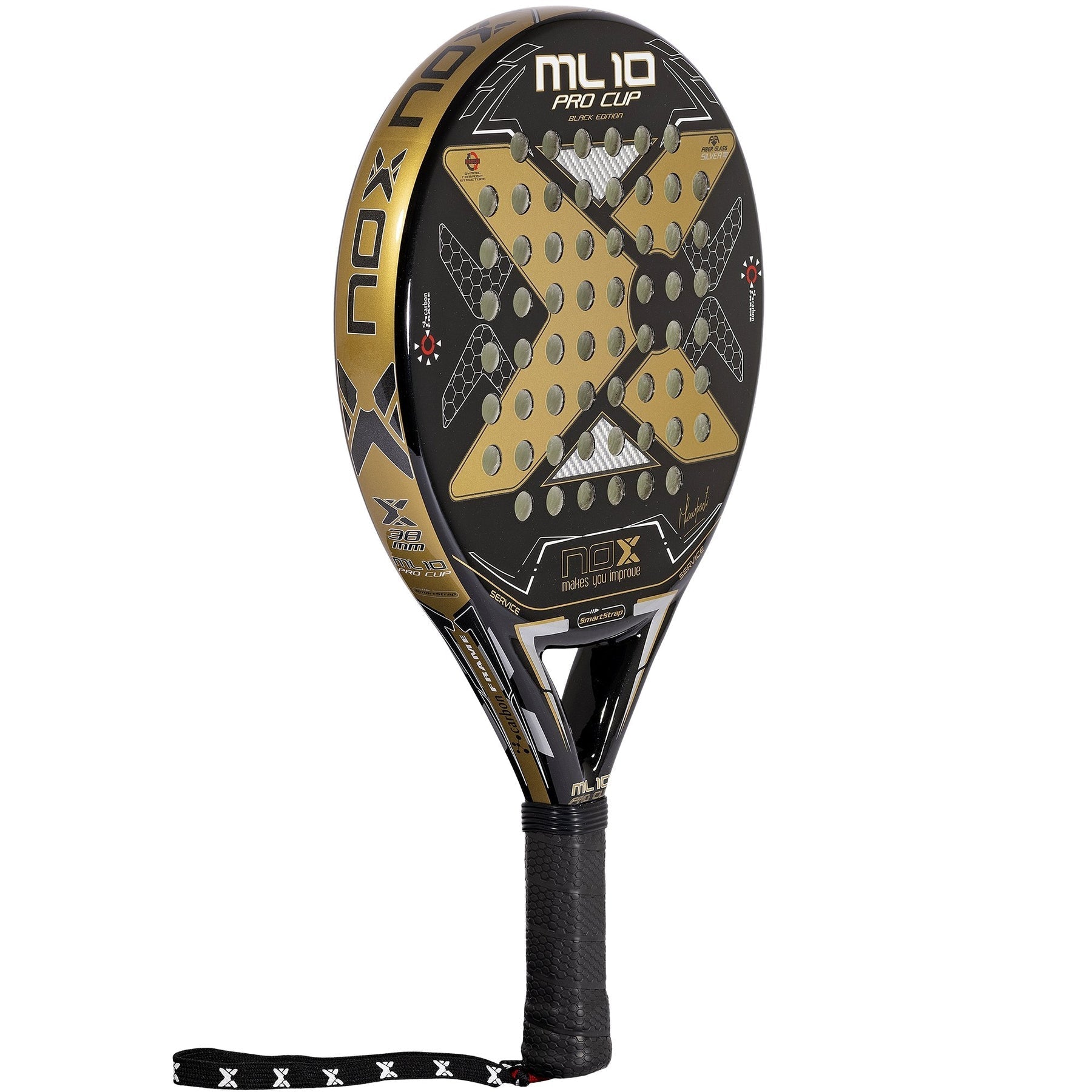 Nox ML10 Pro Cup Black Edition Padelbat - Padellife.dk