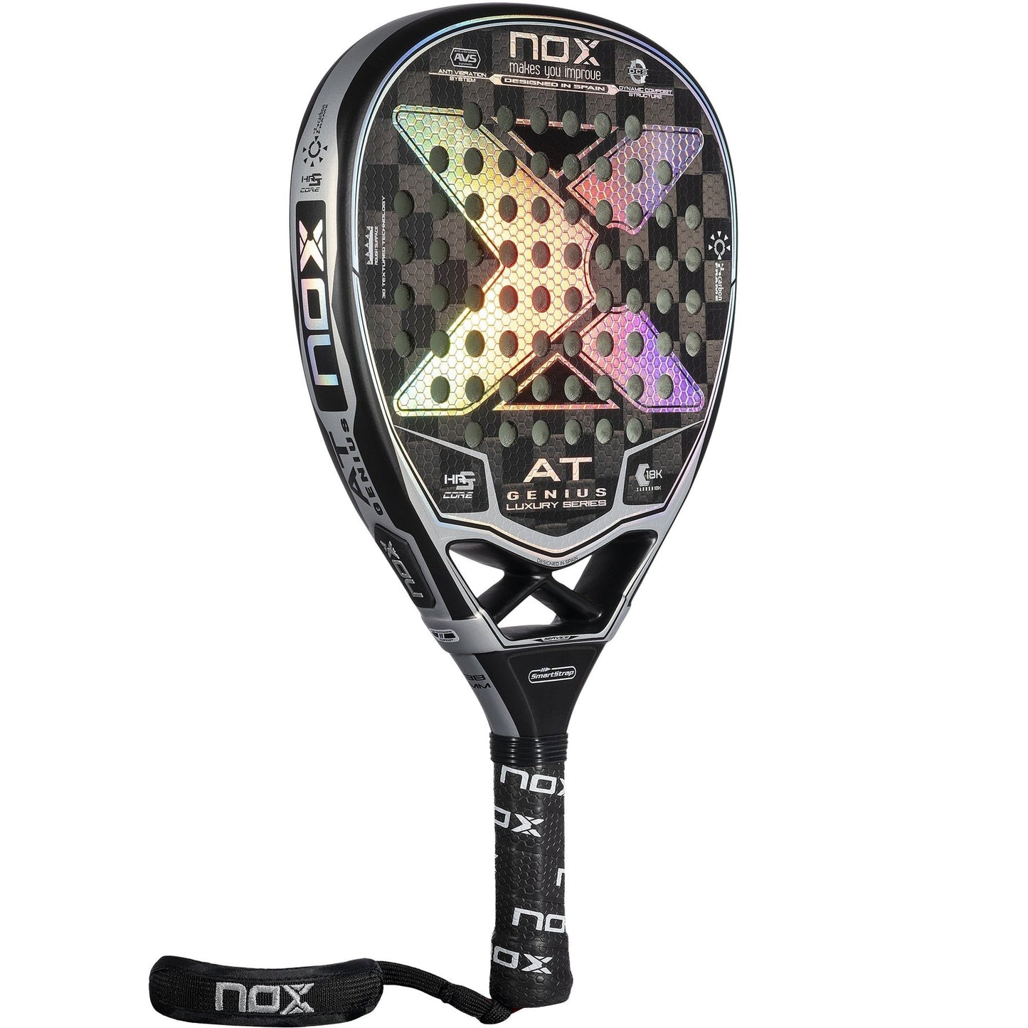 NOX AT Genius Attack 18K 2022 Padelbat - Padellife.dk