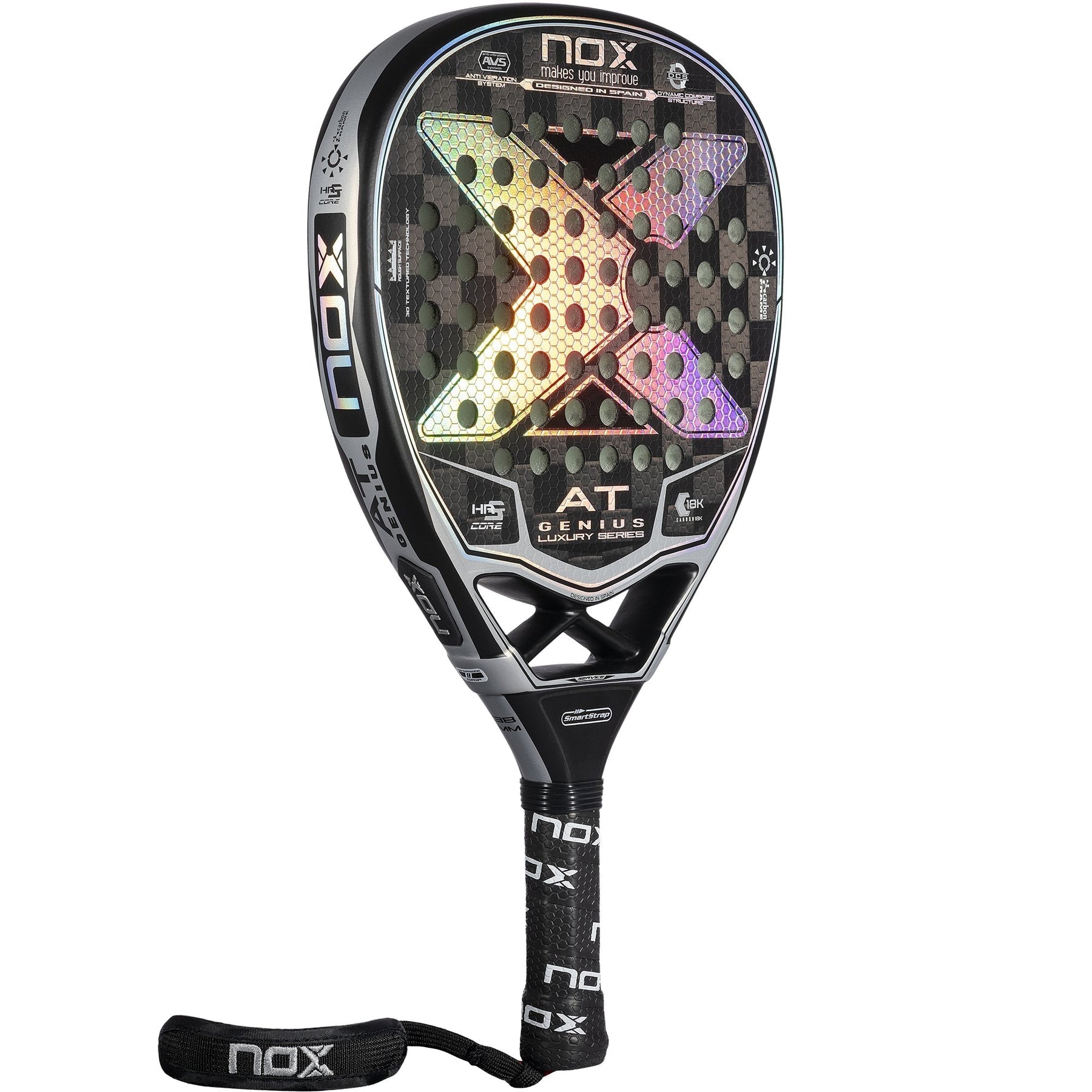 NOX AT Genius Attack 18K 2022 Padelbat - Padellife.dk