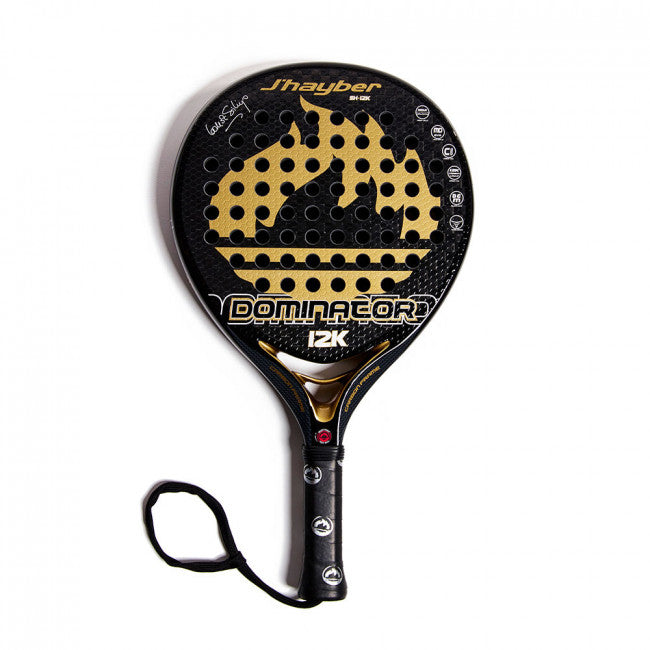 J'hayber Dominator 12K (Sort/Guld) Padelbat - Padellife.dk