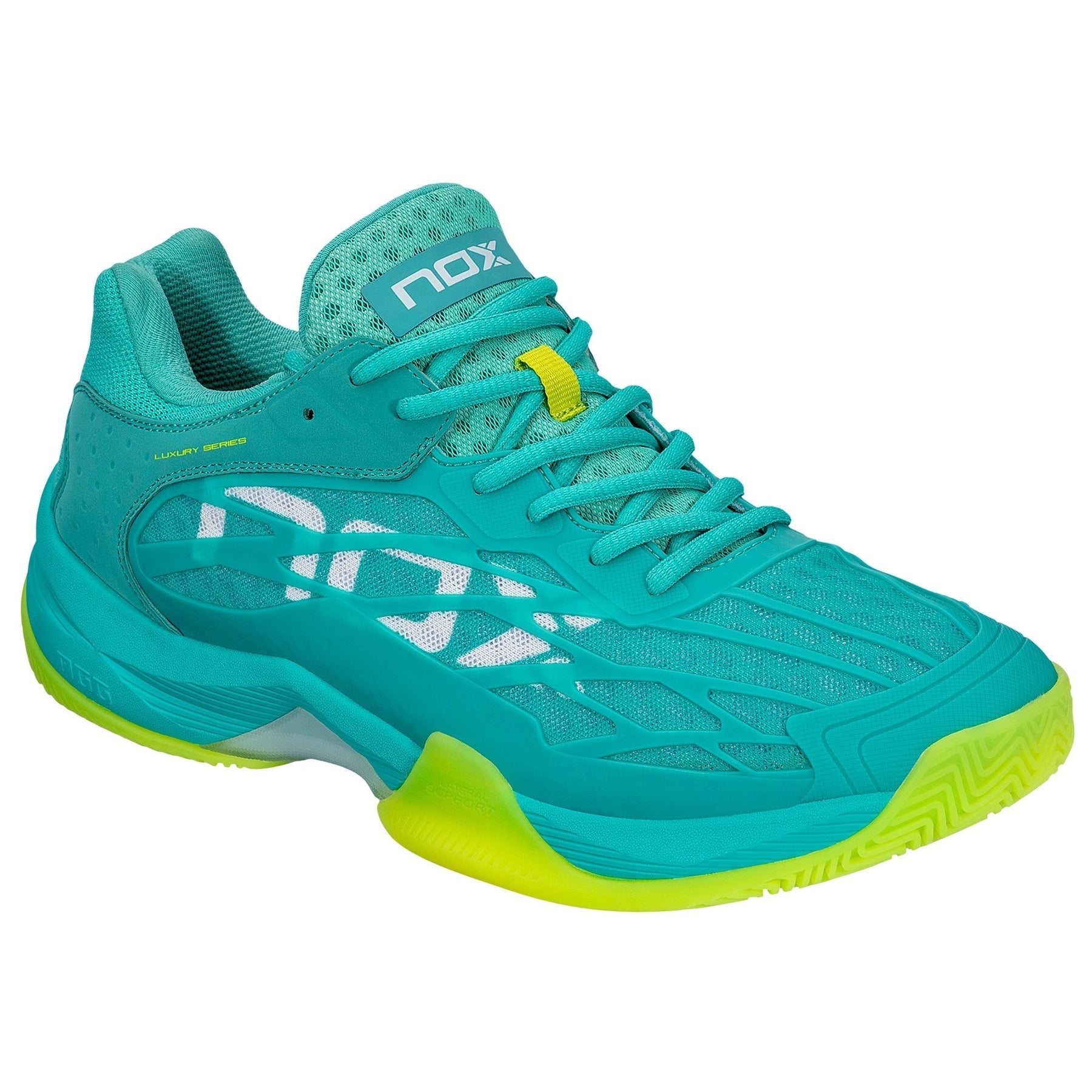 Nox AT10 Luxury Padelsko (Turkis/Lime) - Padellife.dk