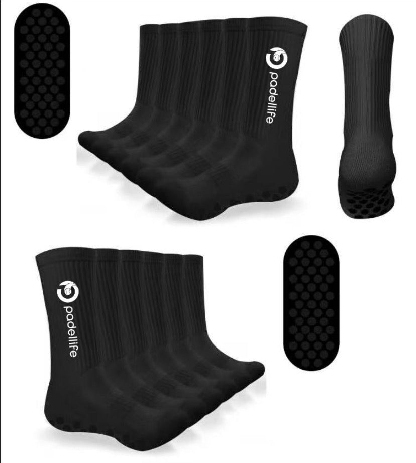 Padellife Gripsocks (1 par, Sort/Hvid)