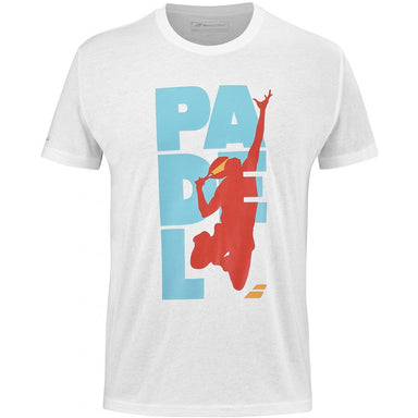 Babolat Padel Cotton Tee Men White - Padellife.dk