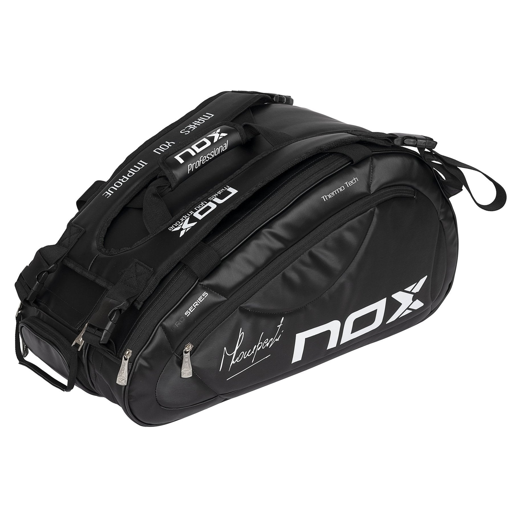 NOX Pro Series Black Padeltaske - Padellife.dk