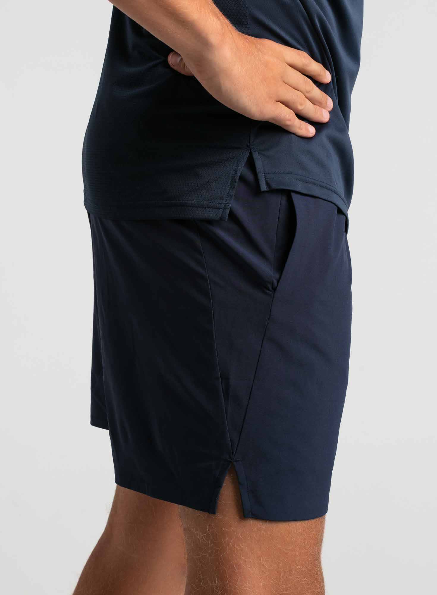 RS Padel Men's Performance Shorts (Navy Blå) - Padellife.dk