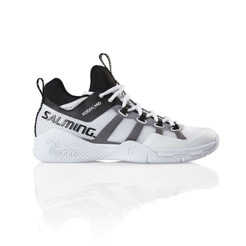 Salming Kobra 2 Mid Squashsko (White-Black)