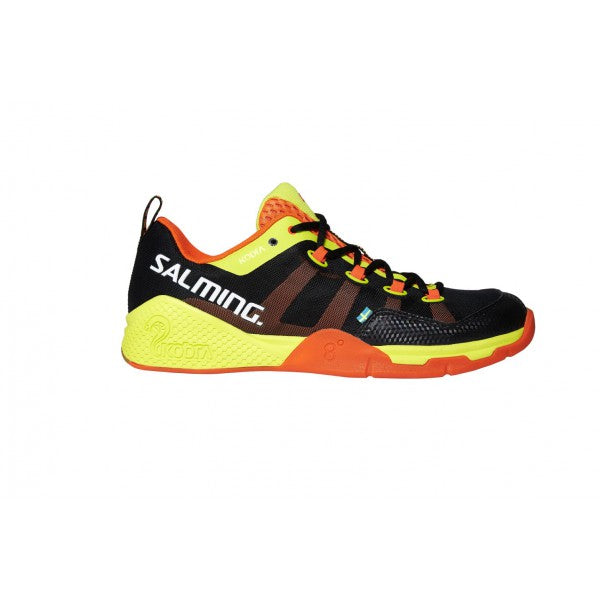 Salming Kobra Squash Shoe (Black-Shockorange)