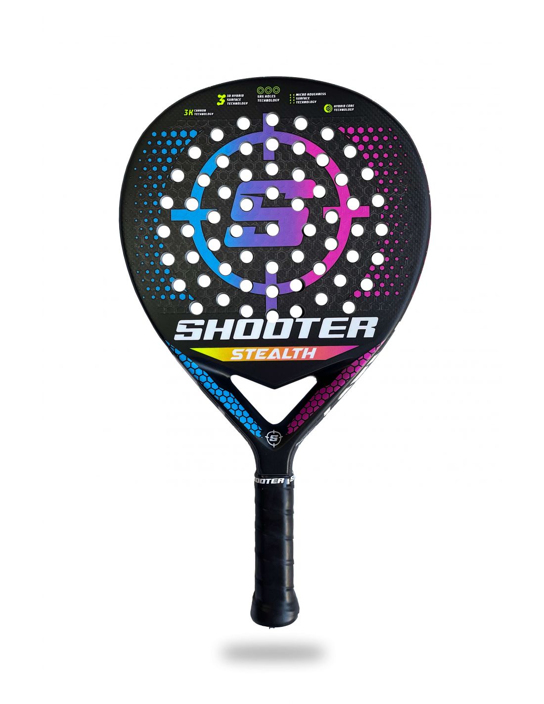 Shooter Stealth Padelbat (Blå/fuchsia) - Padellife.dk