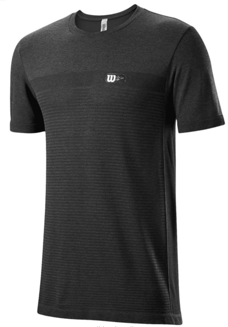 Wilson Bela Crew T-Shirt (sort) - Padellife.dk