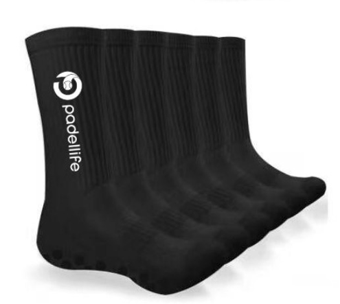 Padellife Gripsocks (1 par, Sort/Hvid)