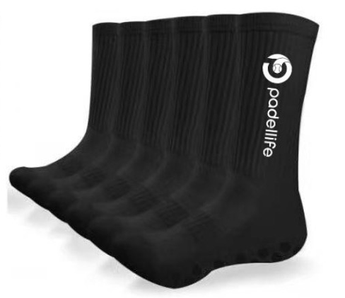 Padellife Gripsocks (1 par, Sort/Hvid)