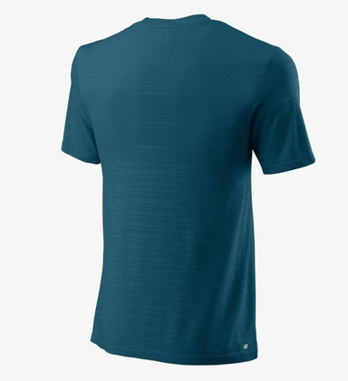 Wilson Bela Seamless Crew III T-Shirt (Mens, Blå Coral) - Padellife.dk