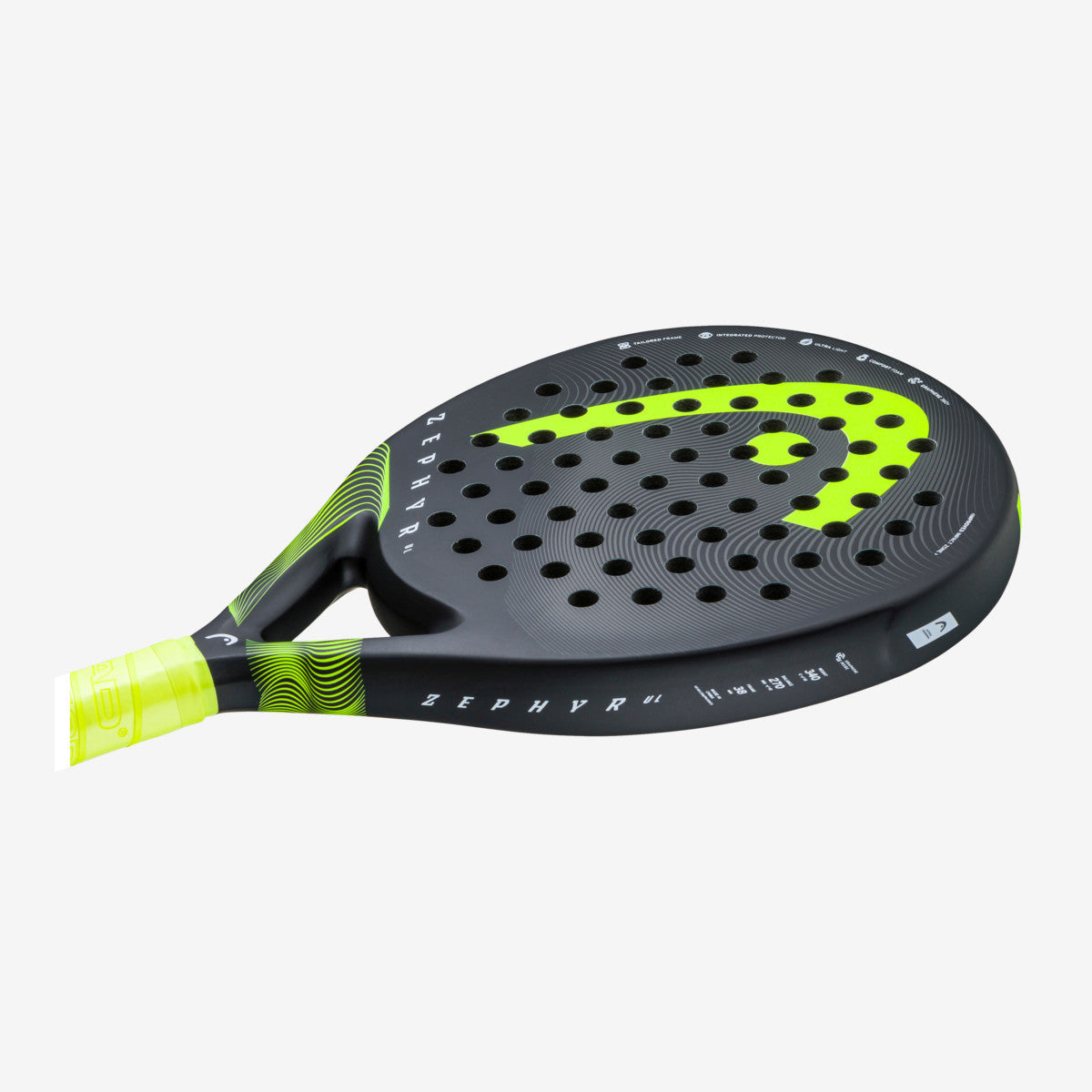 Head Zephyr Ultralight 2023 Padelbat (Black/Yellow)