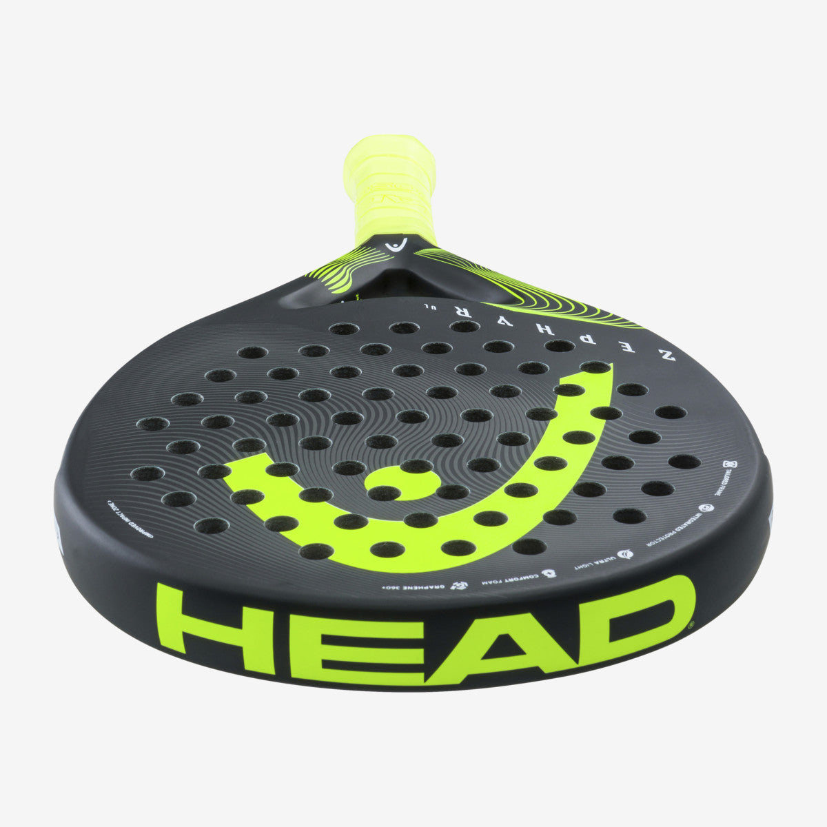 Head Zephyr Ultralight 2023 Padelbat (Black/Yellow)